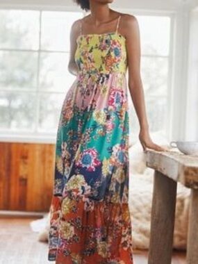 Anthropologie | Dresses | Anthropologie Massima Pleated Maxi Dress 22 |  Poshmark